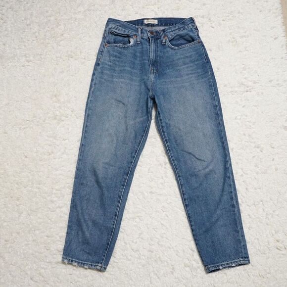 Madewell Blue Stratfield Wash The Momjean Jeans Size 28 - Picture 1 of 8